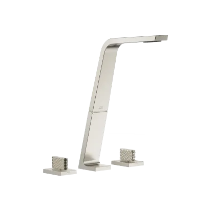 CL.1 Batería americana de lavabo sin válvula - Platino cepillado - Set que contiene 3 artículos