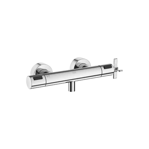 VAIA Shower thermostat for wall mounting - Chrome - Set containing 2 articles