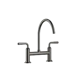 VAIA Zweiloch-Brückenbatterie für Spül-/ Profibrause - Dark Chrome - 19 815 809-19