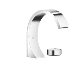 CYO Two-hole basin mixer without pop-up waste - Dark Chrome - Set containing 2 articles