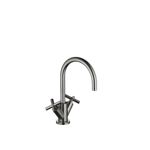 TARA Single-hole basin mixer with pop-up waste - Dark Chrome - 22 513 892-19