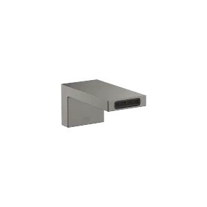 SYMETRICS Wall-mounted basin spout without pop-up waste - Brushed Dark Platinum - 13 800 740-99