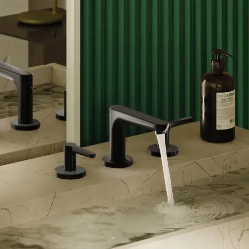 DORNBRACHT YAMOU Three-hole basin mixer with pop-up waste - Chrome - 20 713 831-00