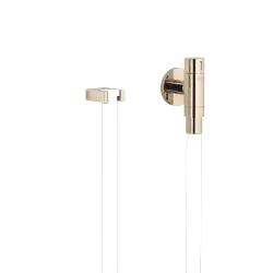 WATER TUBE Kneipp wall elbow with hose holder with individual rosettes - Light Gold (PVD) - 27 823 979-26