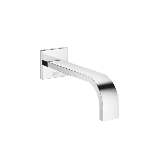 MEM Chrome Washstand faucets: Wall-mounted basin spout without pop-up waste
