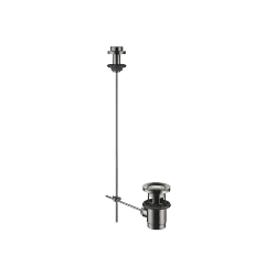 Garniture d’écoulement avec bouton à tirer pour montage sur gorge 1 1/4" - Dark Chrome - 10 200 970-19