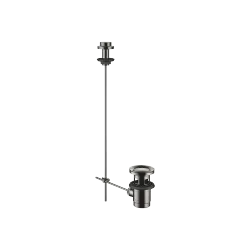 Ablaufgarnitur mit Zugknopf für Standmontage 1 1/4" - Dark Chrome - 10 200 970-19