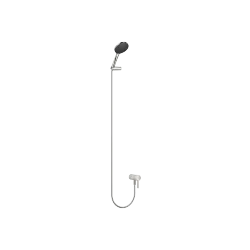 Concealed single-lever mixer with integrated shower connection with hand shower set - Platinum - Set containing 2 articles