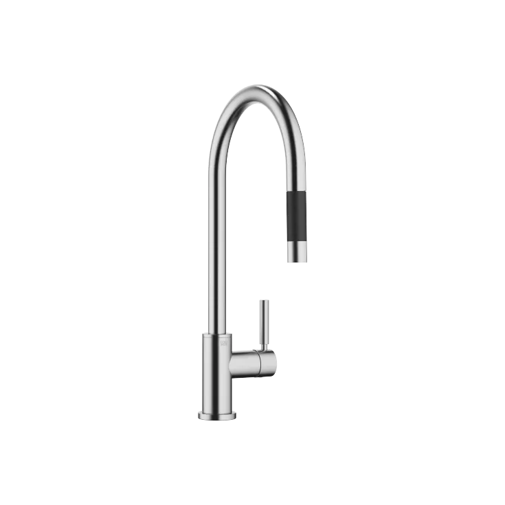 TARA Single-lever mixer Pull-down with spray function - Brushed Chrome - 33 870 888-93