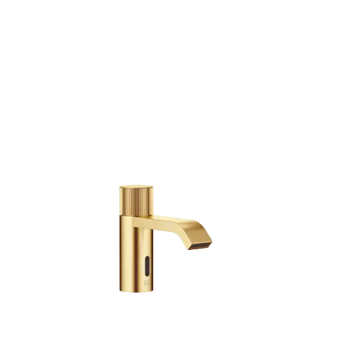 IMO Touchfree Washstand fitting with electronic opening and closing function without pop-up waste - Brushed Durabrass (23kt Gold) - 44 511 670-28