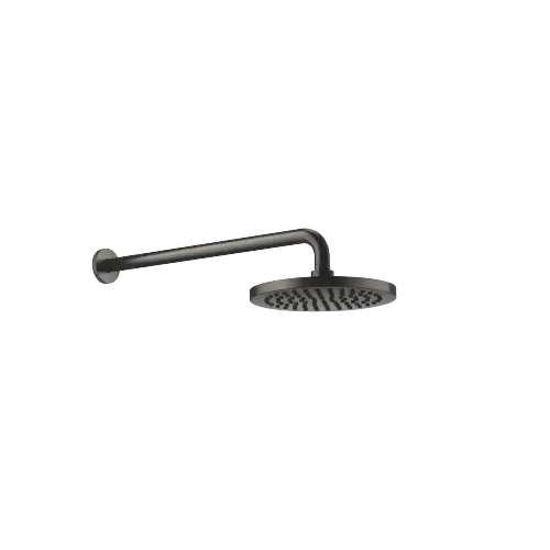 Regenbrause mit Wandanbindung FlowReduce 220 mm - Dark Platinum gebürstet - 28 648 970-99
