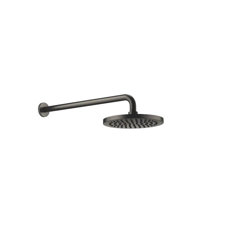Soffione a pioggia con fissaggio a muro FlowReduce 220 mm - Dark Platinum spazzolato - 28 648 970-99