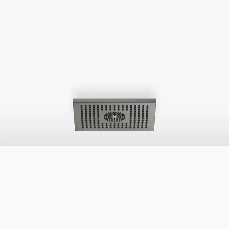 Rain shower for surface-mounted ceiling installation with light 300 x 240 mm - Brushed Dark Platinum - 28 042 980-99 0050