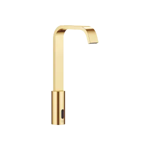 IMO Washstand fitting with electronic opening and closing function without pop-up waste - Brushed Durabrass (23kt Gold) - 44 521 670-28