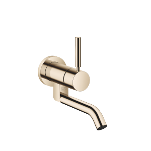 META Brushed Platinum Washstand faucets: Wall-mounted single-lever  