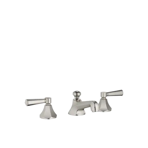 MADISON Three-hole lavatory mixer with drain - Brushed Platinum - Set containing 3 articles