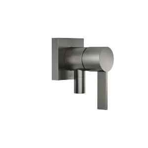 Concealed single-lever mixer with cover plate with integrated shower connection - Brushed Dark Platinum - 36 046 970-99