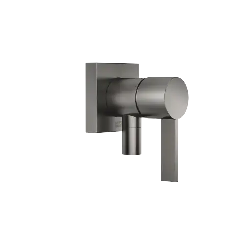 Miscelatore monocomando incasso con piastra di copertura con attacco doccia incluso - Dark Platinum spazzolato - 36 046 970-99