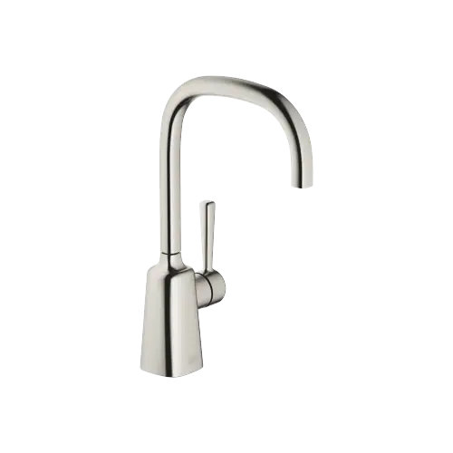 COYA Single-lever basin mixer without pop-up waste - Brushed Platinum - 33 521 404-06