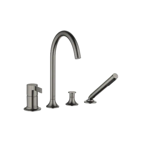 VAIA Bath shower set for bath rim or tile edge installation - Brushed Dark Platinum - 27 632 809-99 0050