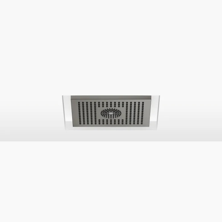 Regenbrause für Deckeneinbau mit Licht 300 x 240 mm - Dark Platinum gebürstet - 28 044 980-99