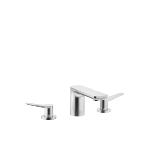 LISSÉ Three-hole basin mixer with pop-up waste - Brushed Chrome - 20 713 845-93 0010