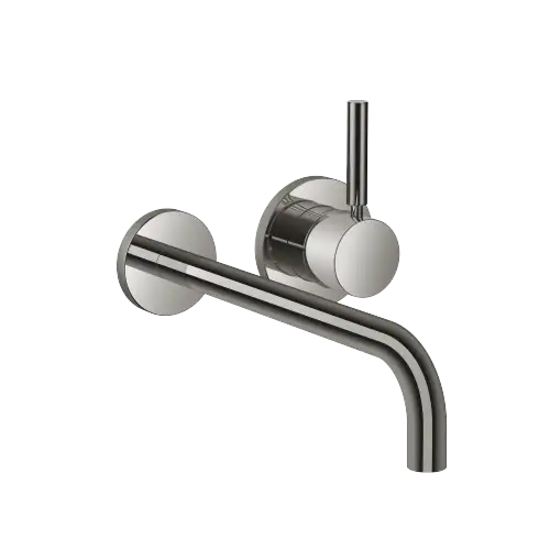 META Wall-mounted single-lever basin mixer with individual rosettes - Dark Chrome - 36 863 660-19