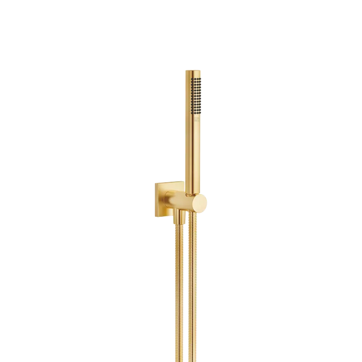 Hand shower set with integrated shower holder - Brushed Durabrass (23kt Gold) - 27 812 970-28