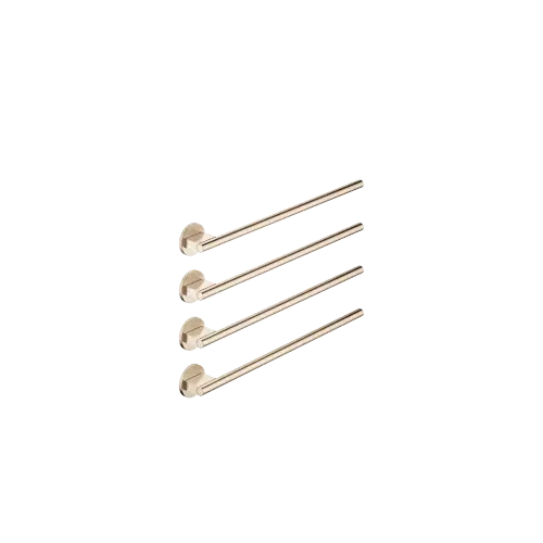 Towel warmer , 4-fold , projection right , without control element - Brushed Champagne (22kt Gold) - 83 314 979-46