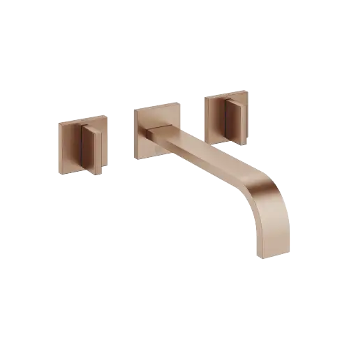 MEM Batteria tre fori incasso muro senza piletta - Bronzo spazzolato (PVD) - 36 717 782-42