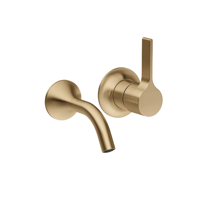 VAIA Wall-mounted single-lever mixer without drain - Brushed Dark Brass - 36 867 809-39 0010