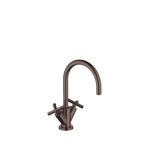TARA Single-hole basin mixer with pop-up waste - Brushed Dark Bronze (PVD) - 22 513 892-43