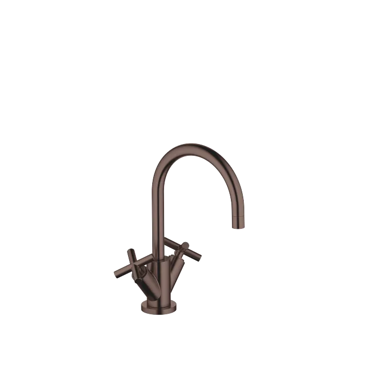 TARA Single-hole basin mixer with pop-up waste - Brushed Dark Bronze (PVD) - 22 513 892-43
