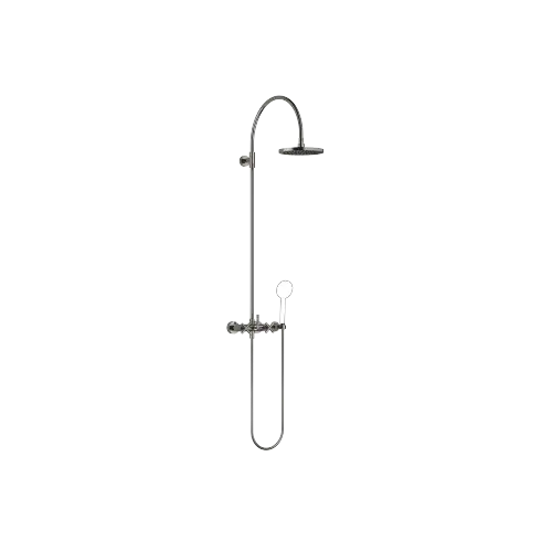 TARA Showerpipe with shower mixer without hand shower 220 mm - Dark Chrome - 26 632 892-19 0050