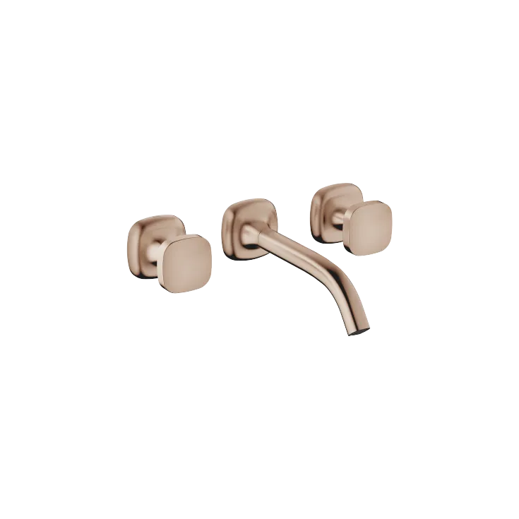 COYA Robinetterie murale pour lavabo sans garniture d’écoulement - Bronze brossé (PVD) - 36 712 404-42