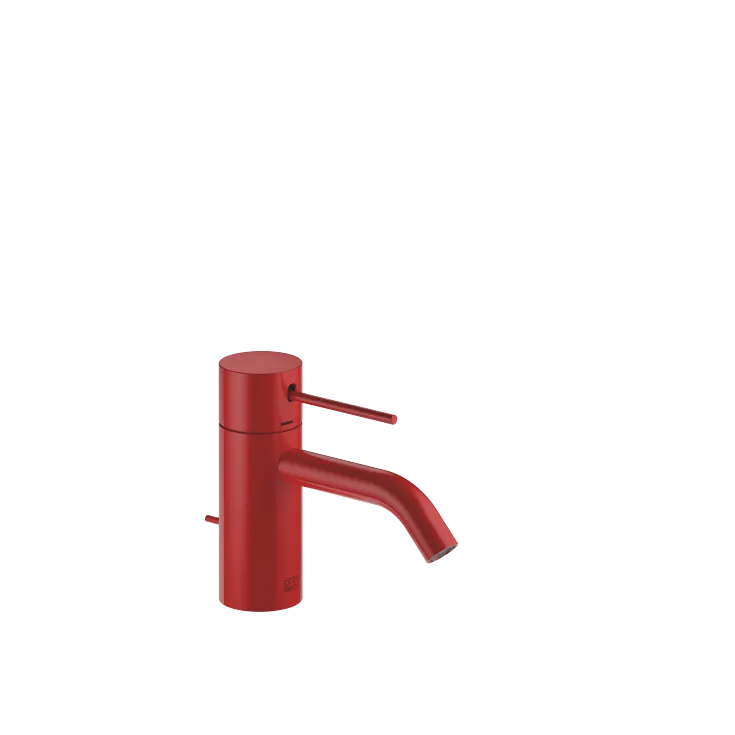 META META SLIM Single-lever basin mixer with pop-up waste - Red - 33 501 662-29