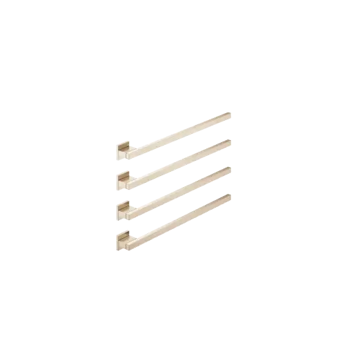Towel warmer , 4-fold , projection right , without control element - Brushed Champagne (22kt Gold) - 83 314 980-46