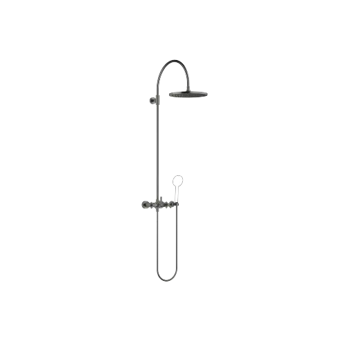 TARA Showerpipe with shower mixer without hand shower 300 mm - Brushed Dark Platinum - 26 622 892-99 0050