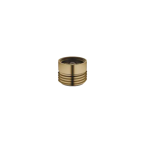 Adapter for shower outlet 3/8" x 1/2" - Brushed Dark Brass (PVD) - 12 202 979-39