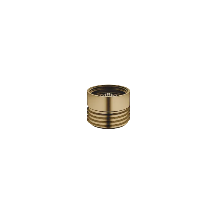 Adapter for shower outlet 3/8" x 1/2" - Brushed Dark Brass - 12 202 979-39
