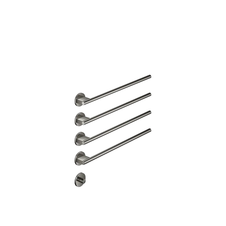 Towel warmer , 4-fold , projection right , with control element - Set containing 2 articles