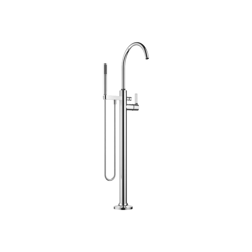 VAIA Single-lever tub mixer with stand pipe for freestanding installation with hand shower set - Chrome - 25 863 809-00