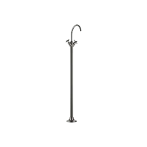 VAIA Single-hole basin mixer with stand pipe without pop-up waste - Dark Chrome - 22 585 809-19