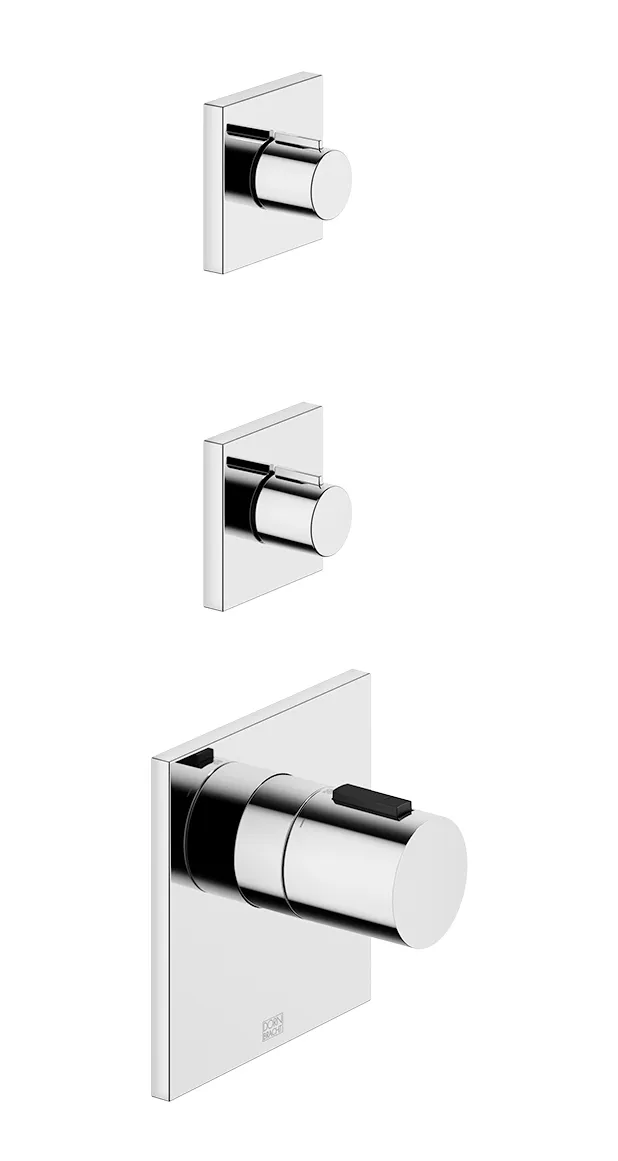 IMO xTOOL Thermostat module with 2 valves - Brushed Light Gold - Set containing 3 articles