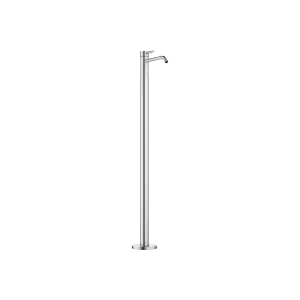 META Miscelatore monocomando lavabo con tubo verticale senza piletta - Cromo spazzolato - 22 584 660-93