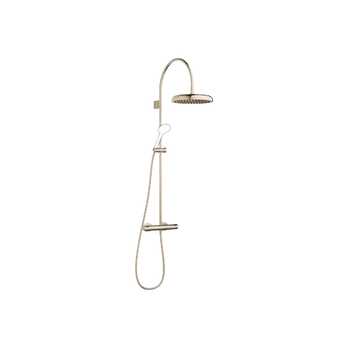 COYA Showerpipe with shower thermostat without hand shower 300 mm - Champagne (22kt Gold) - 34 465 404-47 0050