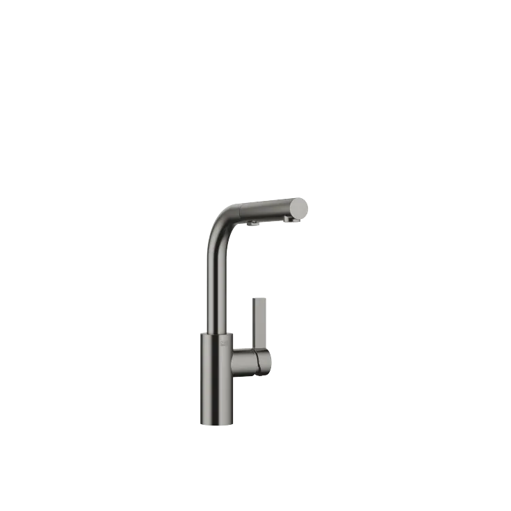 ELIO Monomando Pull-out con función de chorro - Dark Platinum cepillado - 33 871 790-99