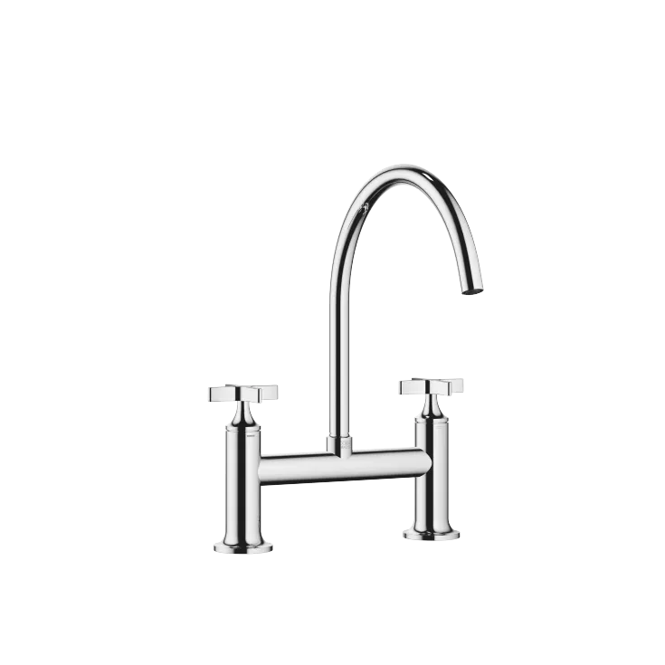 VAIA Two-hole bridge mixer for rinsing/Profi spray - Chrome - 19 825 809-00 0010