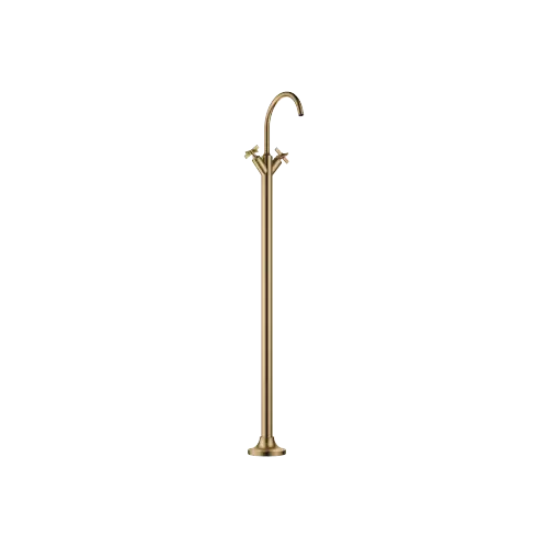 VAIA Mélangeur de lavabo monotrou avec tube vertical sans garniture d’écoulement - Dark Brass brossé (PVD) - 22 585 809-39 0010