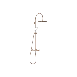 VAIA Showerpipe with shower thermostat without hand shower 300 mm - Brushed Bronze (PVD) - 34 465 809-42 0010